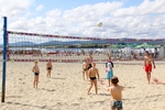 Волейбольная площадка на пляже