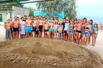 Конкурс на пляже «Лучшая фигура из песка»