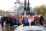 Военный корабль в Балтийске